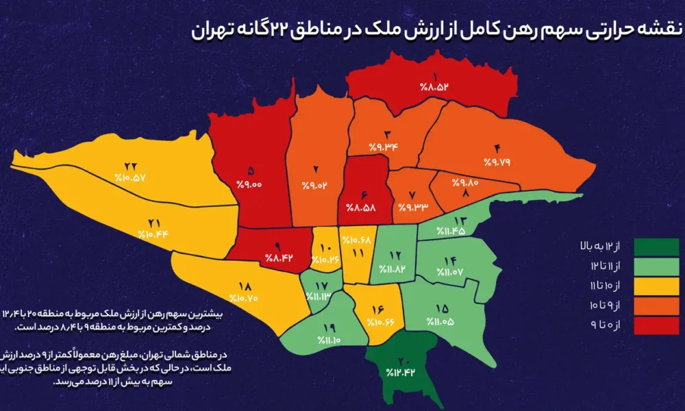 سرمایه‌گذاری در کدام منطقه تهران سود بیشتری از اجاره می‌دهد؟