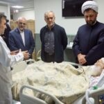 عیادت پزشکیان از حضرت آیت‌الله‌العظمی نوری همدانی